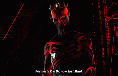 Darth Maul Formerly Darth Now Just Maul GIF