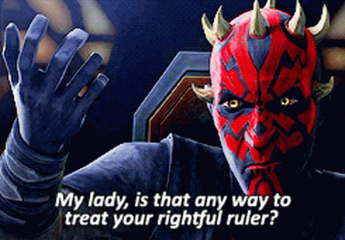 Darth Maul Asking About Rightful Ruler GIF
