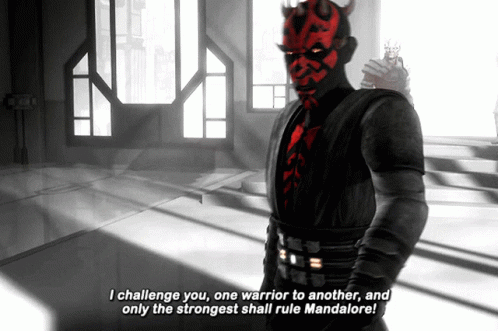 Darth Maul Challenges Warrior Mandalore
