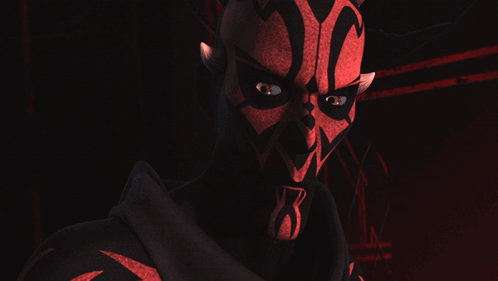 Darth Maul Close Up with X on Chest