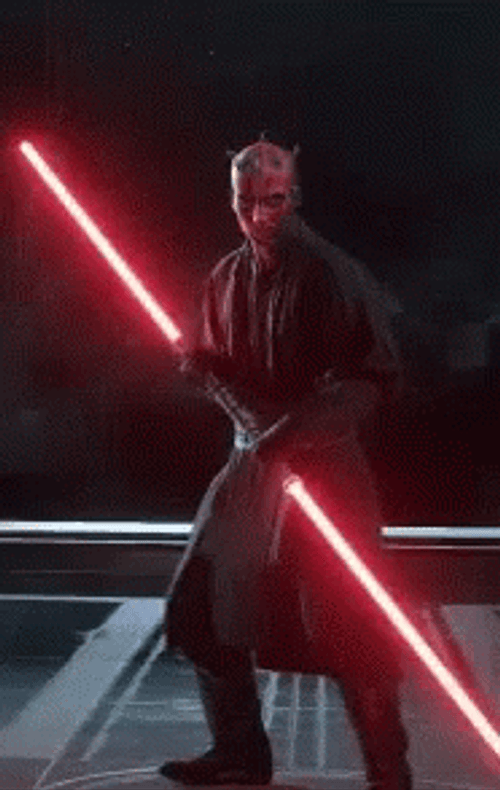 Darth Maul Getting Ready For Duel GIF