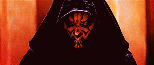 Darth Maul In Hooded Cloak GIF