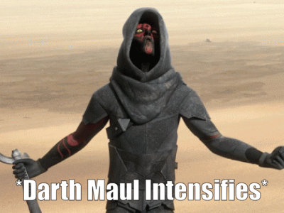 Darth Maul Intensifies GIF
