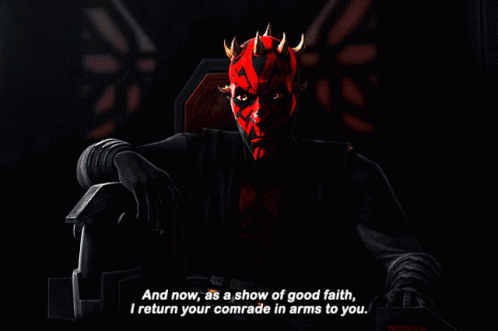 Darth Maul Returns Comrade In Arms GIF