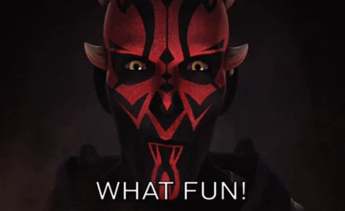 Darth Maul Saying What Fun GIF