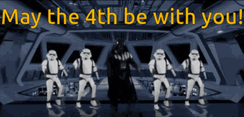 Darth Vader And Stormtroopers Dancing May The 4Th GIF