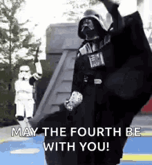 Darth Vader And Stormtroopers Dancing May The Fourth GIF