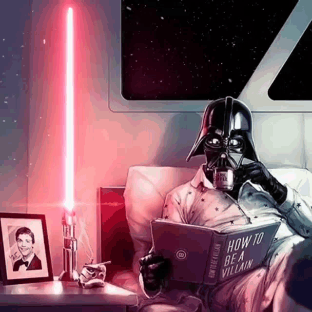 Darth Vader At Bedtime GIF