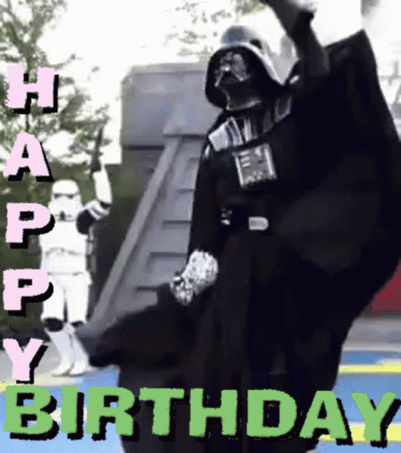 Darth Vader Dancing Stormtroopers Happy Birthday