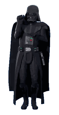 darth vader from star wars is wearing a black cape
