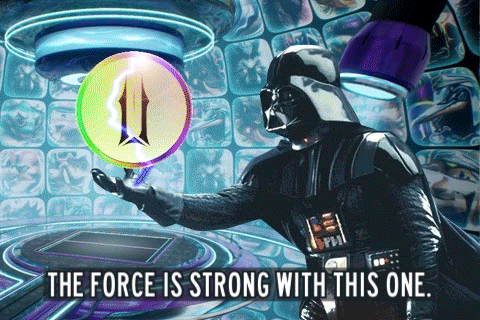 Darth Vader Holding Rainbow Ball The Force Is Strong