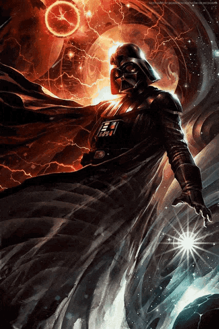 Darth Vader In Galaxy GIF