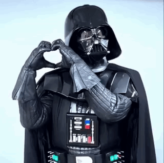 Darth Vader Making Heart Shape GIF