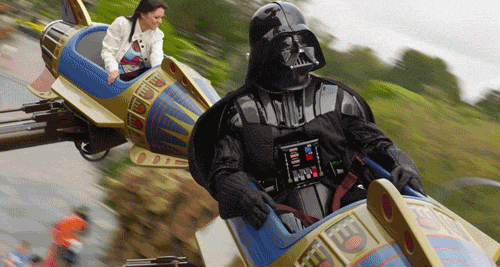 Darth Vader No Enjoying The Ride GIF