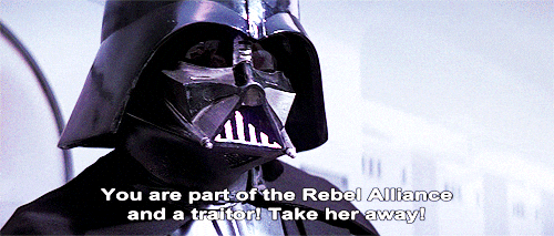 Darth Vader No You Are A Traitor GIF