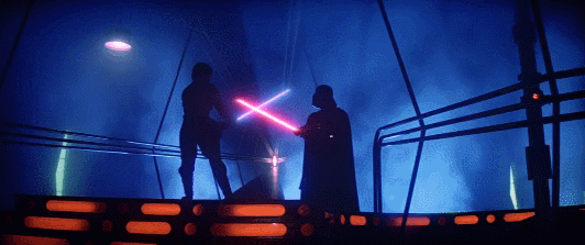 Darth Vader Noooo Lightsaber Fighting GIF