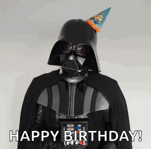 Darth Vader Party Hat Sunglasses Happy Birthday
