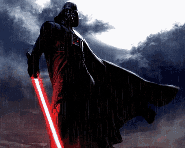 Darth Vader Rain Clouds GIF