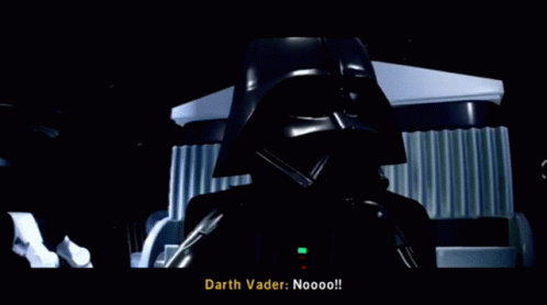Darth Vader Says " Noooo " In A Video Game GIF