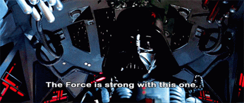 Darth Vader Says The Force Is Strong GIF