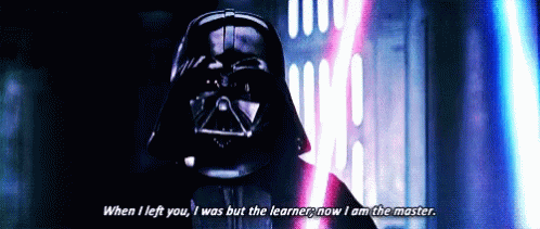 Darth Vader Says When I Left You I Was But The Learner GIF