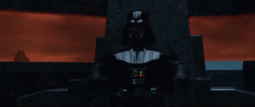 Darth Vader Sitting on Throne