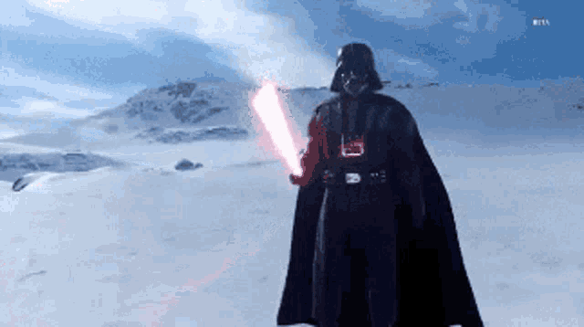 Darth Vader Snow Mountain GIF
