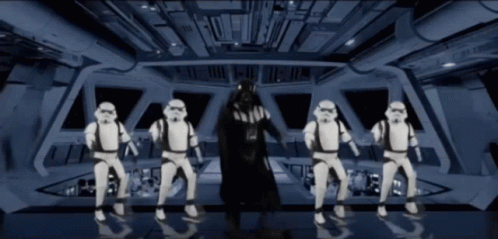 Darth Vader Surrounded by Stormtroopers