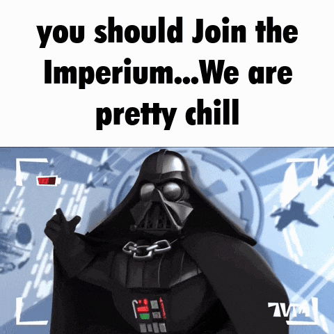 Darth Vader Thumbs Up Saying You Should Join the Imperium We Are Pretty Chill