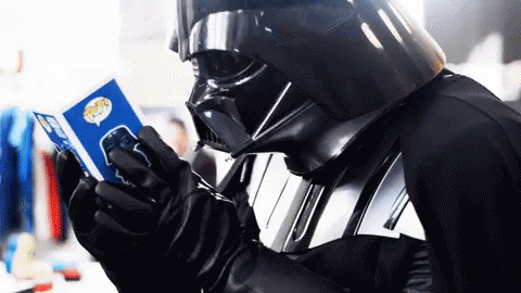 Darth Vader Toy Amazes Him GIF