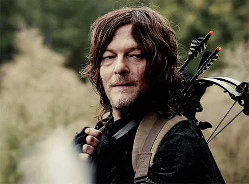Daryl Dixon Arrows On Back GIF