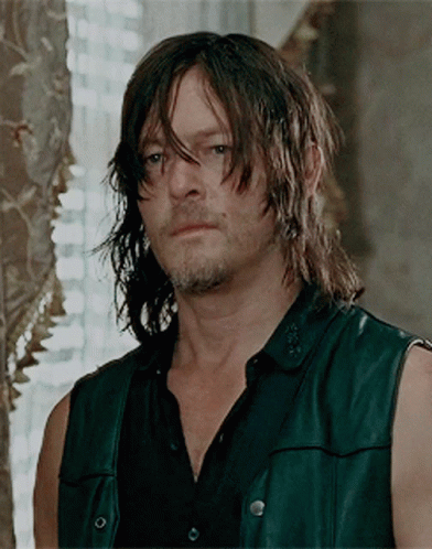 Daryl Dixon Looking At Something GIF