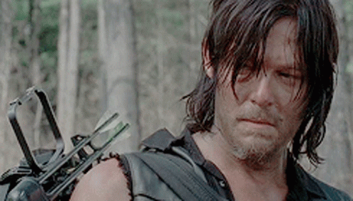 Daryl Dixon Looking Intently GIF
