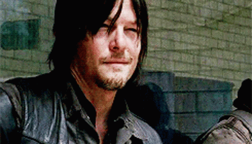 Daryl Dixon Smirking Face GIF