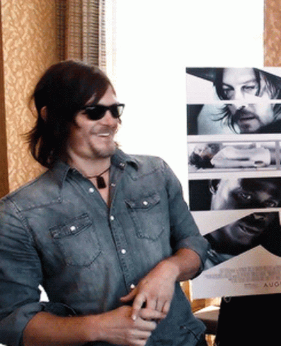 Daryl Dixon Wearing Glasses GIF