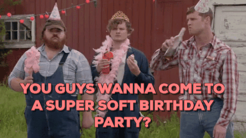 Daryl's Super Soft Birthday Party GIF
