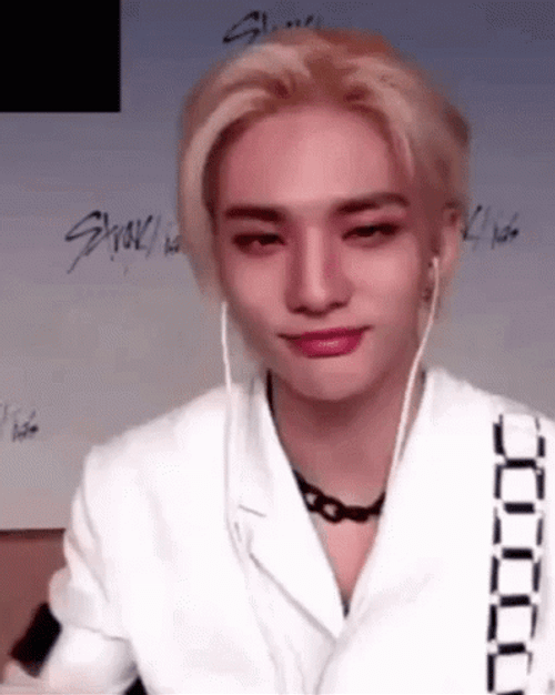 Dashing Hyunjin Shoulder Shrug GIF
