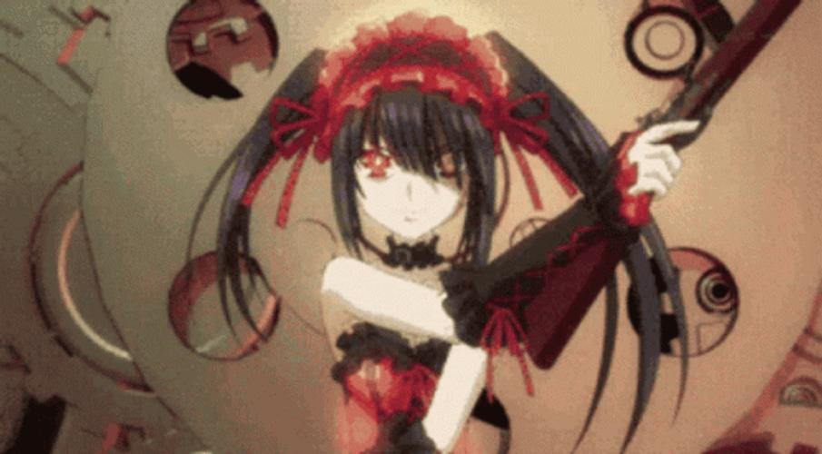 Date A Live Kurumi Iconic Time GIF