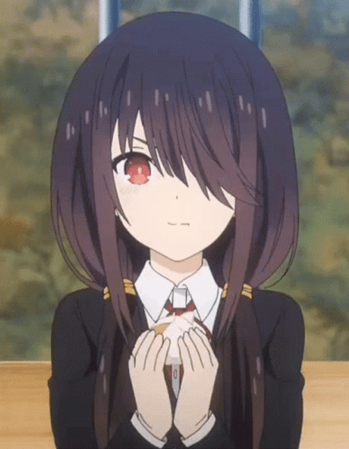 Date A Live Kurumi Lovely Eating GIF