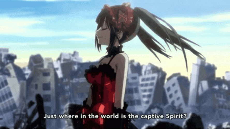 Date A Live Kurumi Spinning Captive Spirit GIF