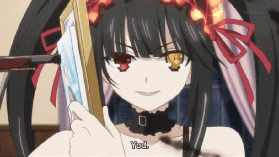 Date A Live Kurumi Stunning Gun Shot GIF