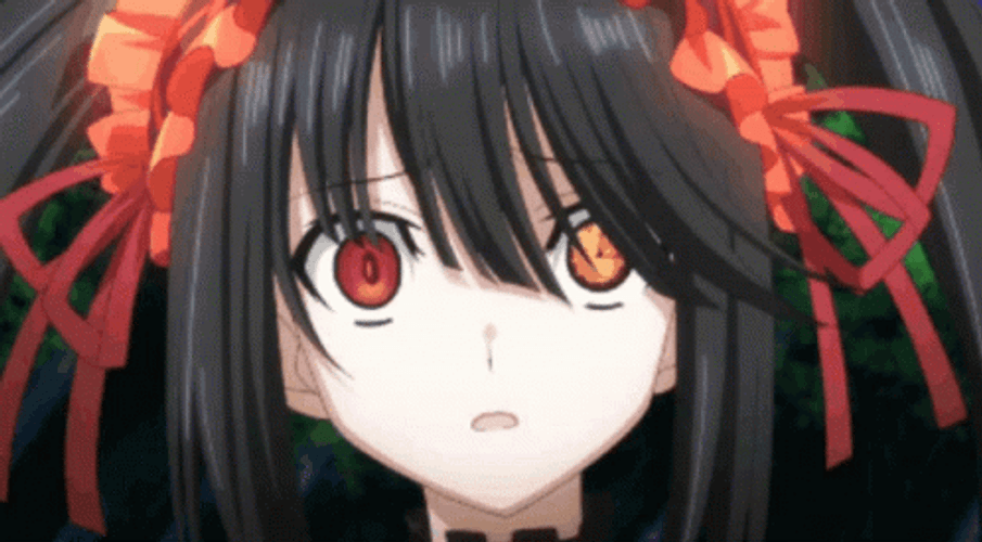Date A Live Shocked Kurumi Falling GIF