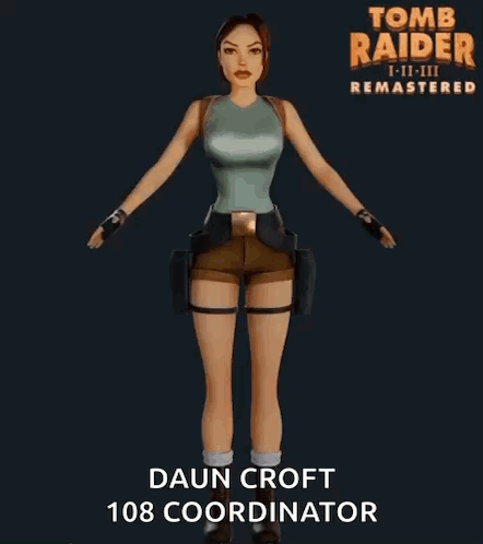 Daun Croft Is The 108 Coordinator Of Tomb Raider Remastered GIF