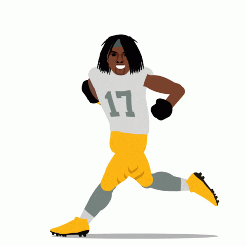 Davante Adams Cartoon Dunk GIF