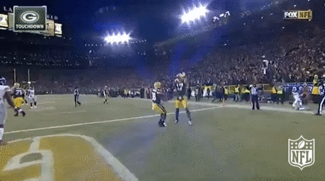 Davante Adams Chest Bump GIF