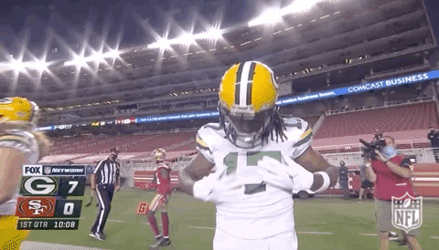 Davante Adams Dusting Off GIF
