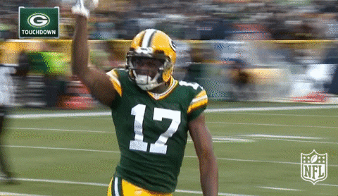 Davante Adams Excited Run GIF