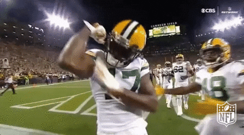 Davante Adams Flexing Muscle GIF