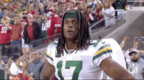 Davante Adams Hands Up GIF