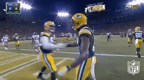 Davante Adams Slight Chest Bump GIF